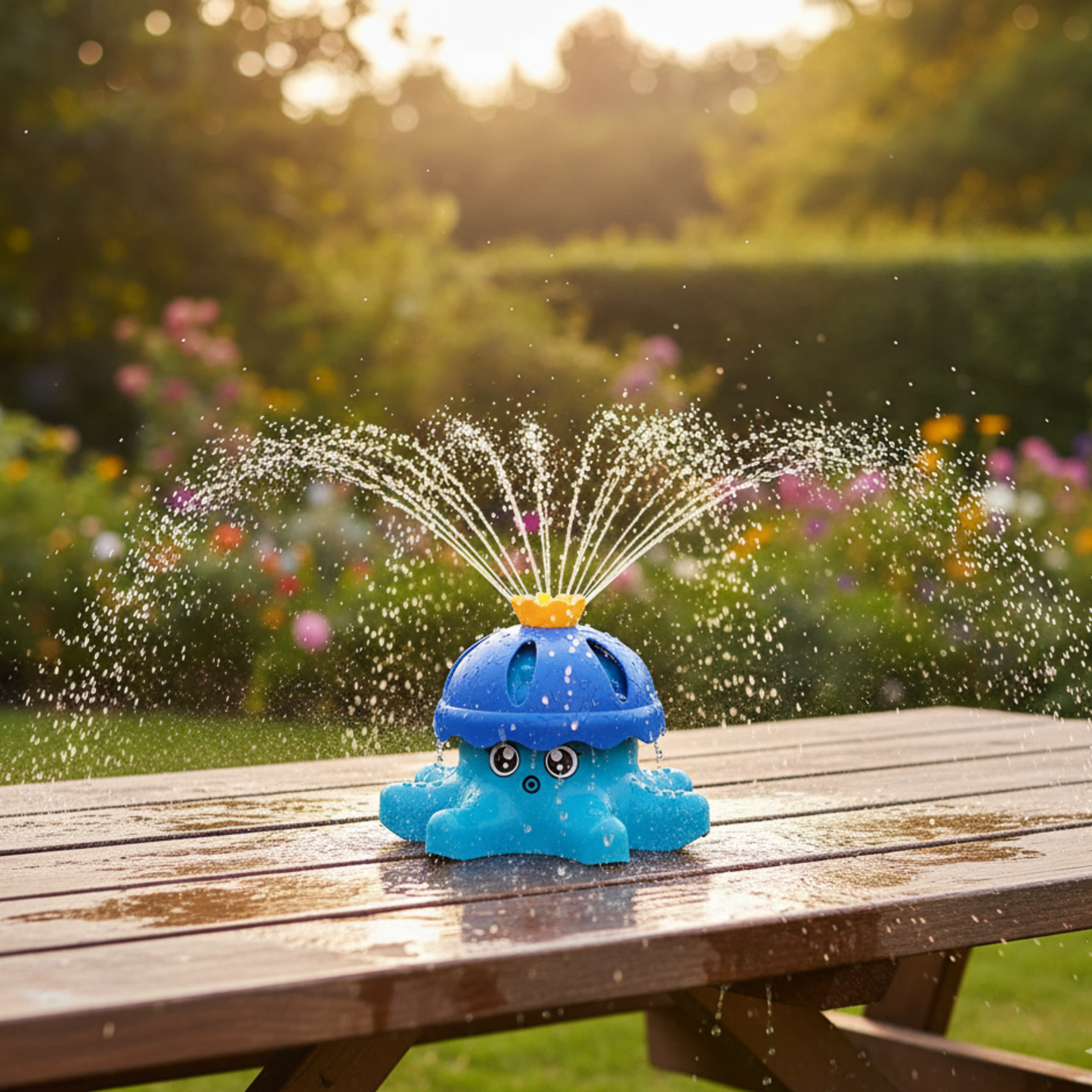 Pulpo Splash Crown Rociador De Agua con Aspersor Giratorio