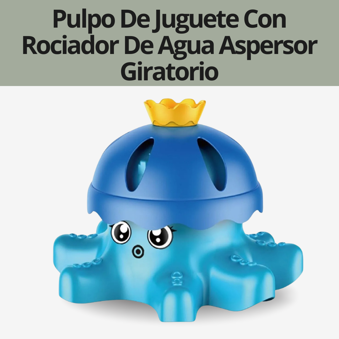 Pulpo Splash Crown Rociador De Agua con Aspersor Giratorio